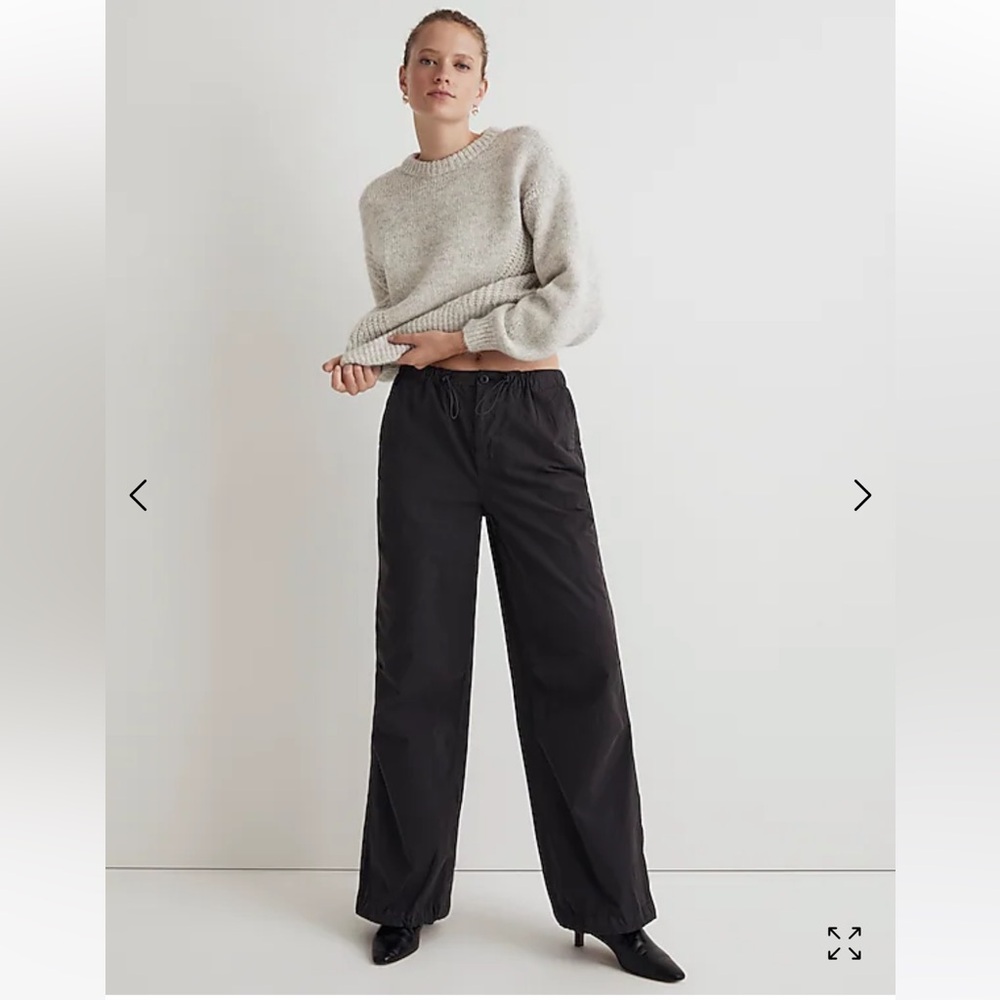 Brand New Madewell Parachute Pants in Garment-Dyed Poplin